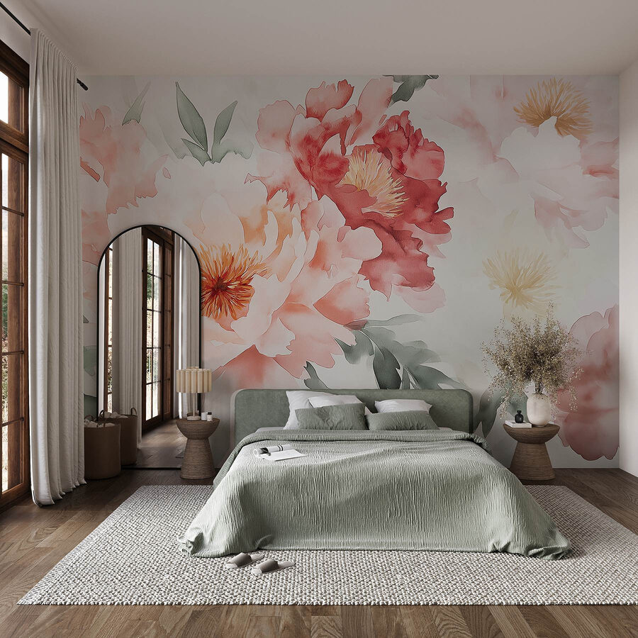De belles fleurs dans des teintes douces