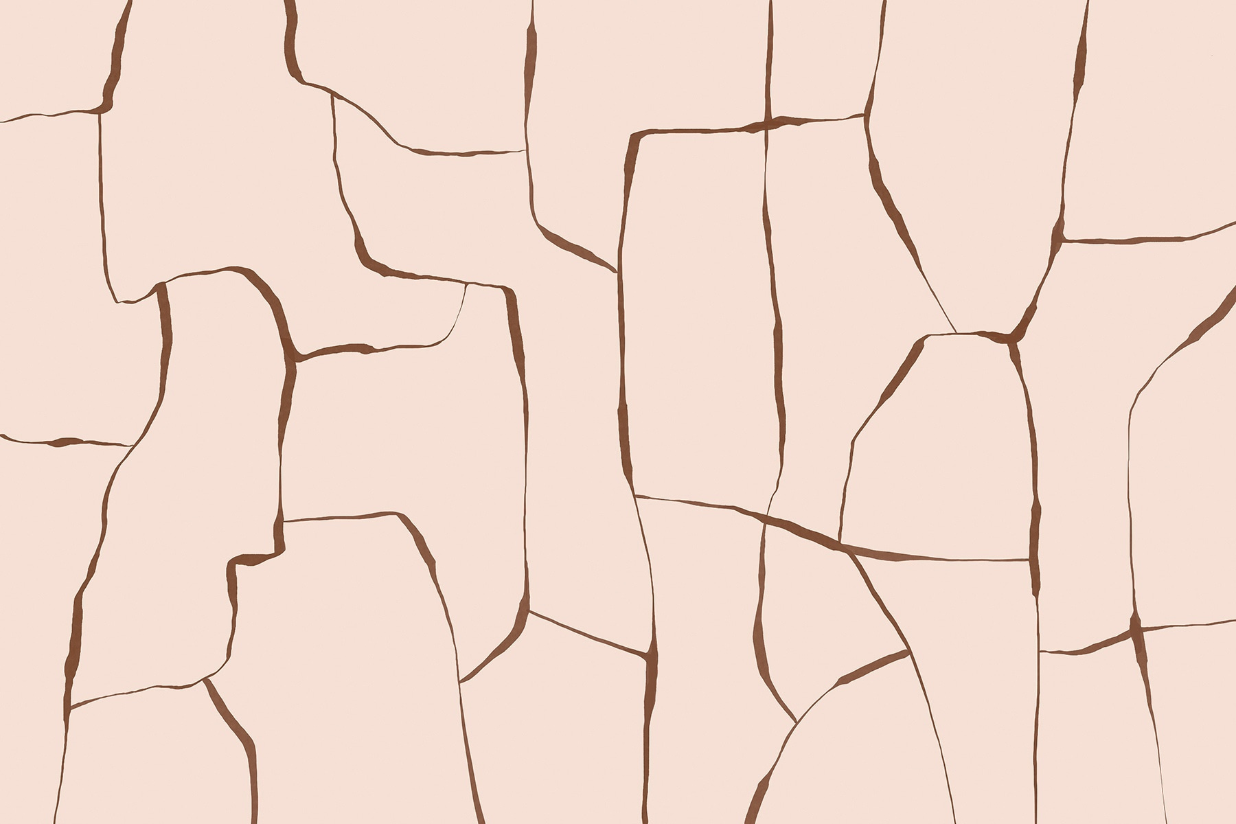 Cracked pattern in soft hues