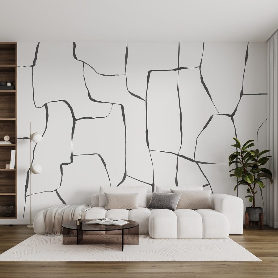 White surface with black lines White surface with black lines