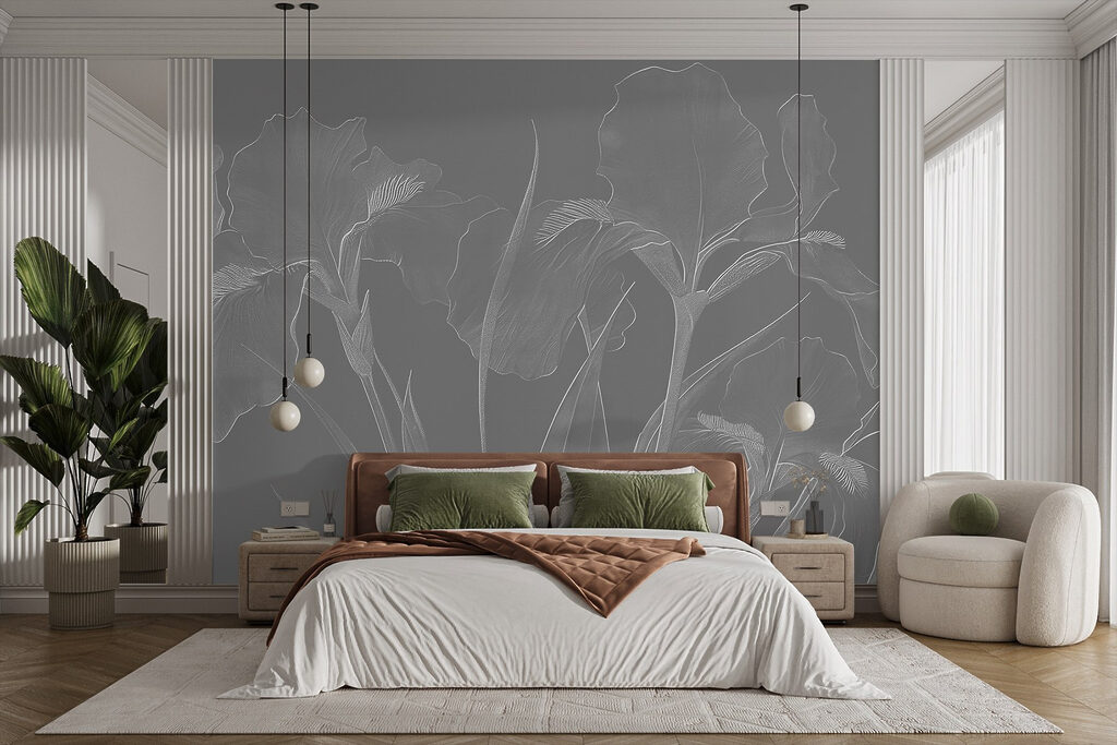 Elegant floral patterns in soft tones Elegant floral patterns in soft tones