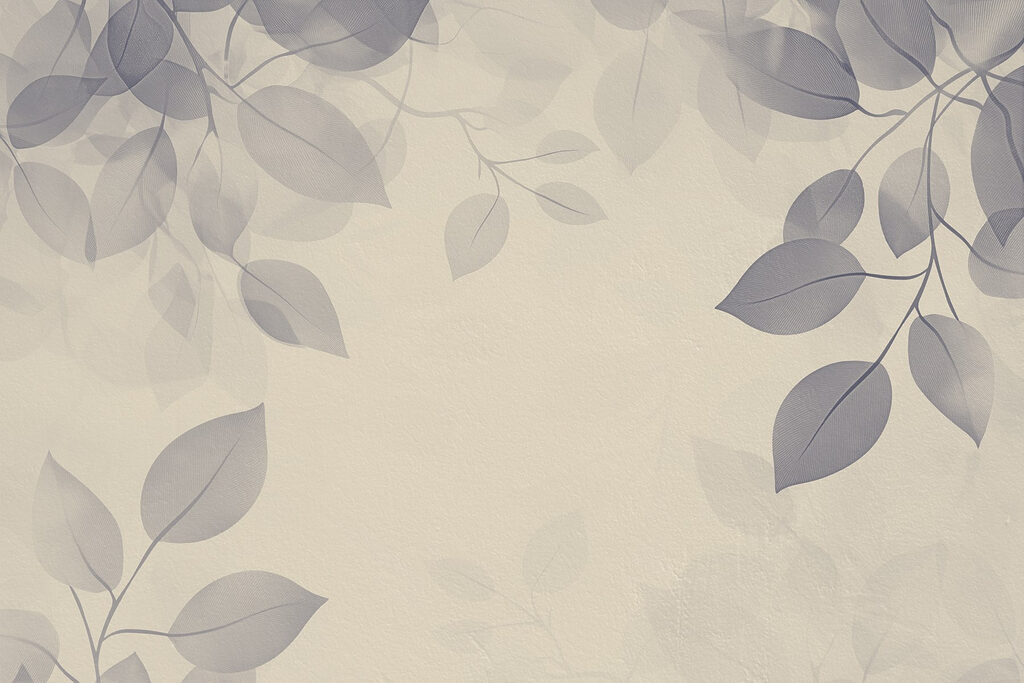 Fond blanc avec des feuilles Fond blanc avec des feuilles