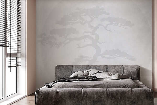 Arbre avec des branches sur fond blanc Arbre avec des branches sur fond blanc