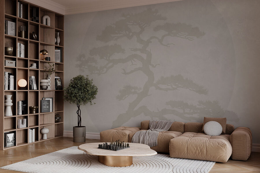 Arbre avec branches et feuilles