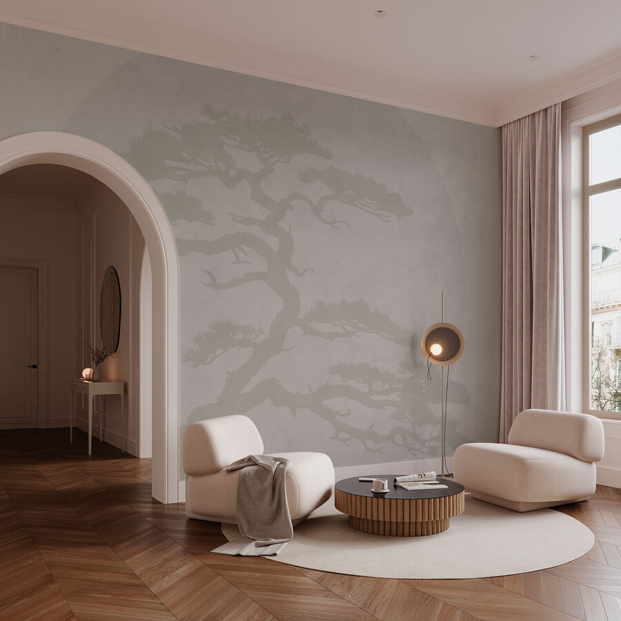 Arbre avec branches et feuilles