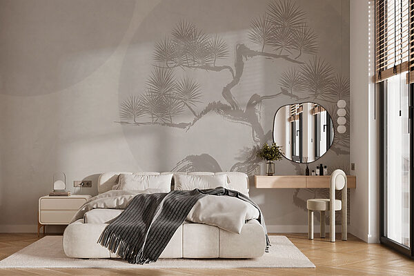 Arbre avec des branches et des feuilles dessinées Arbre avec des branches et des feuilles dessinées