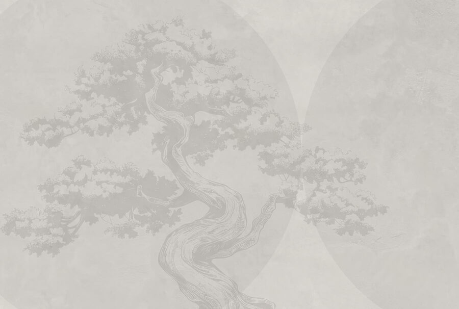 Arbre au tronc incurvé et au tronc incurvé Arbre au tronc incurvé et au tronc incurvé