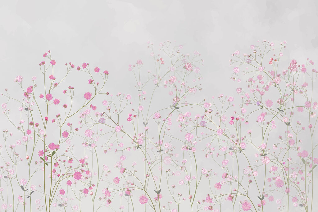 Groupe de fleurs roses Groupe de fleurs roses