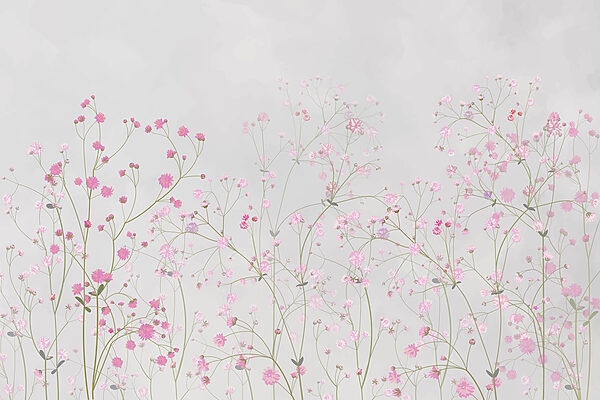 Groupe de fleurs roses Groupe de fleurs roses