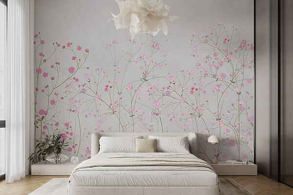 Groupe de fleurs roses Groupe de fleurs roses