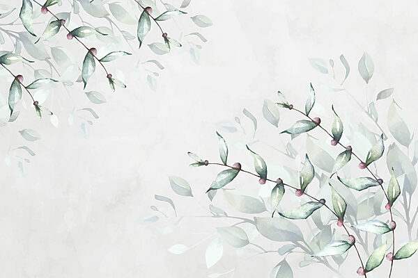 Feuilles délicates sur un fond doux Feuilles délicates sur un fond doux