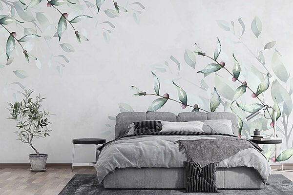 Feuilles délicates sur un fond doux Feuilles délicates sur un fond doux