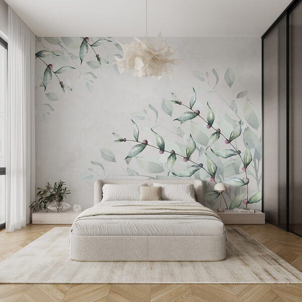 Feuilles délicates sur un fond doux Feuilles délicates sur un fond doux