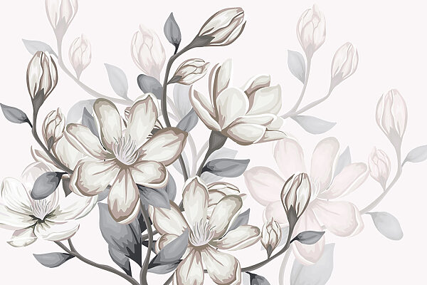 Fleurs délicates dans des teintes douces. Fleurs délicates dans des teintes douces.