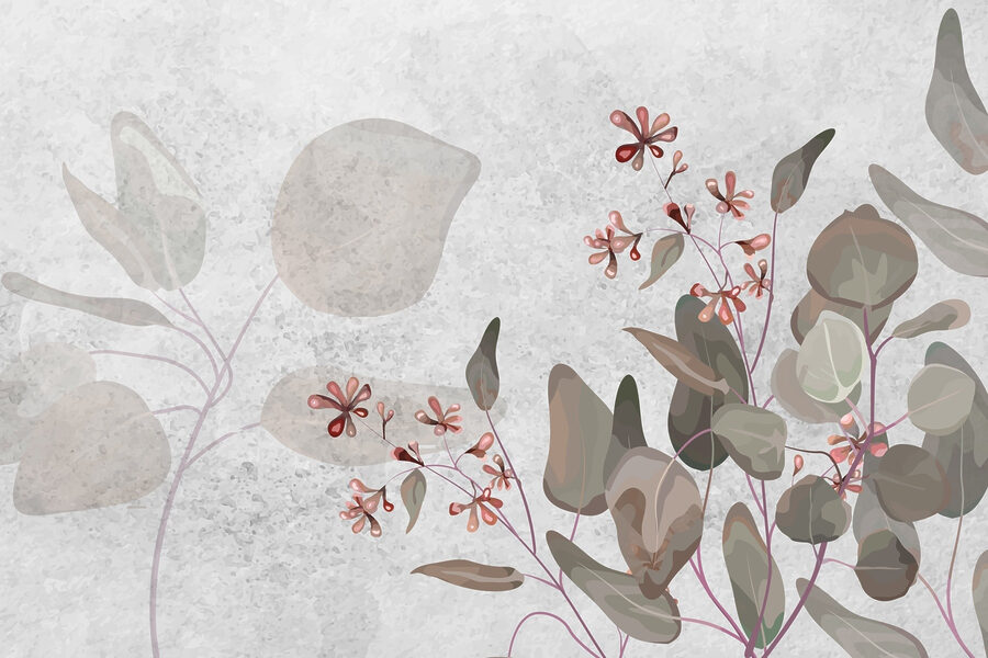 Fleurs délicates sur fond doux