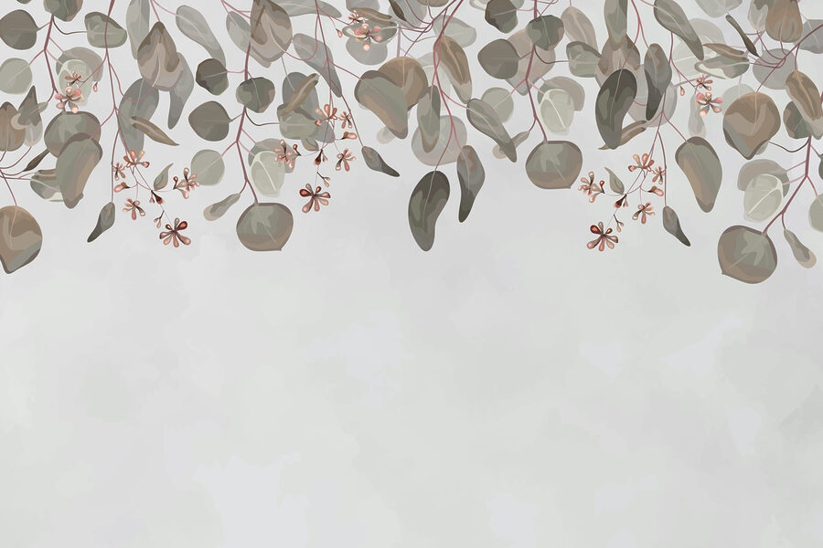 Feuillages et fleurs délicats de la nature