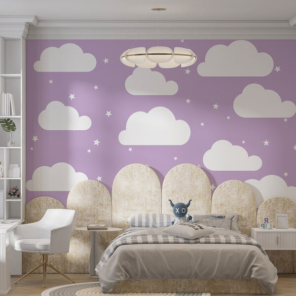 Motif de nuages et d'étoiles Motif de nuages et d'étoiles