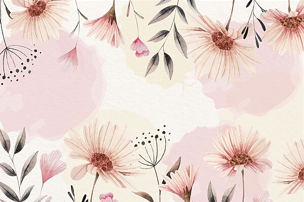 Fleurs délicates sur fond doux Fleurs délicates sur fond doux