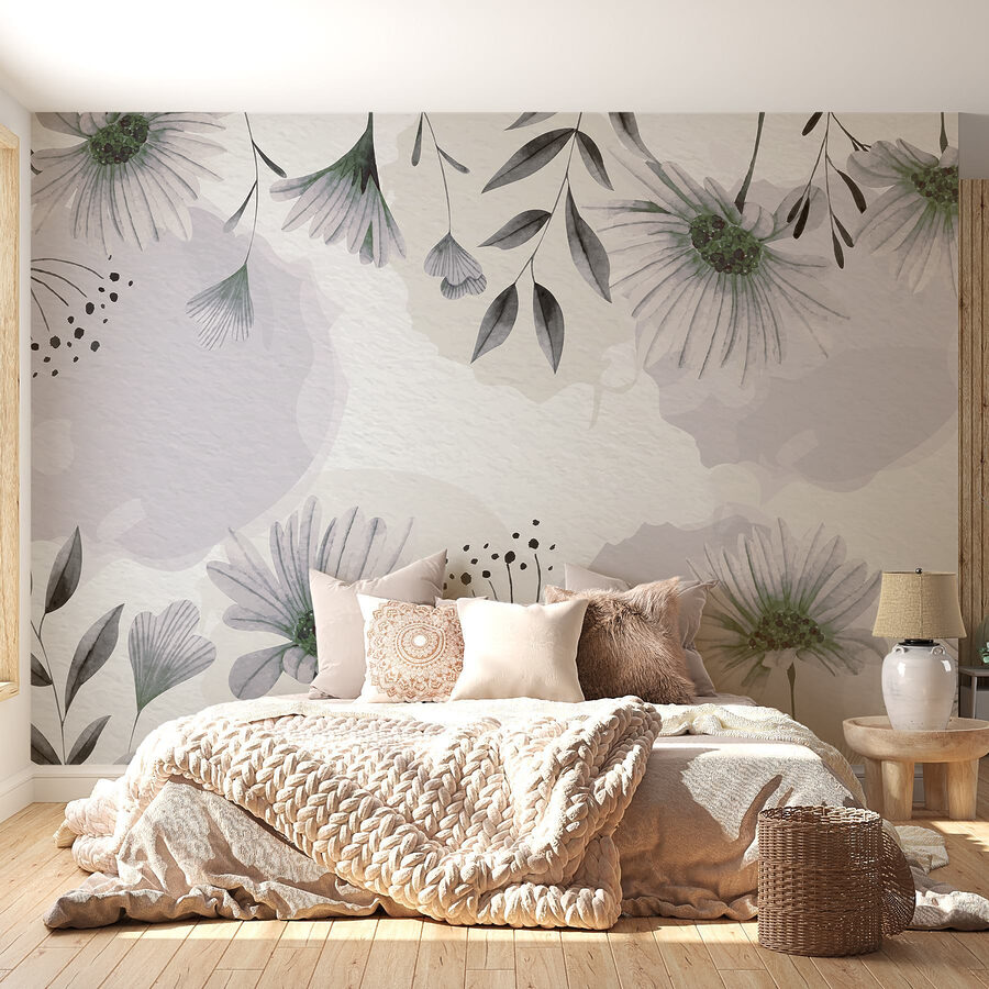 Motif floral aquarelle délicat