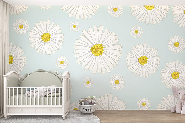 Motif de fleurs blanches et jaunes Motif de fleurs blanches et jaunes