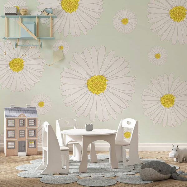 Motif de fleurs blanches et jaunes Motif de fleurs blanches et jaunes