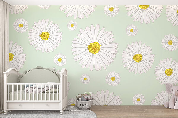 Motif de fleurs blanches et jaunes Motif de fleurs blanches et jaunes