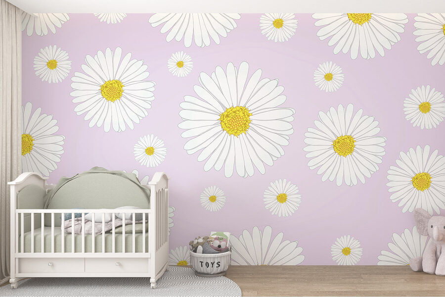 Motif de fleurs blanches et jaunes Motif de fleurs blanches et jaunes
