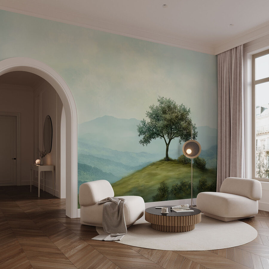Arbre sur une colline