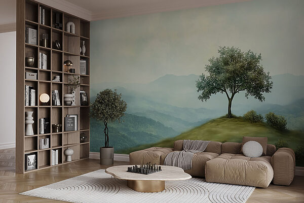 Arbre sur une colline Arbre sur une colline