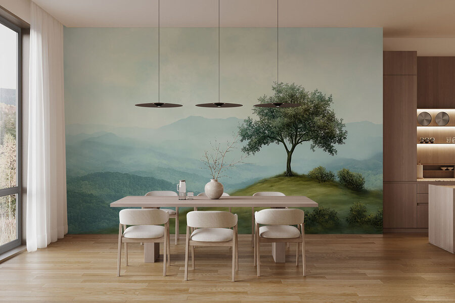 Arbre sur une colline