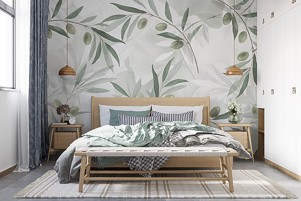 De la verdure délicate sur une toile de fond douce De la verdure délicate sur une toile de fond douce