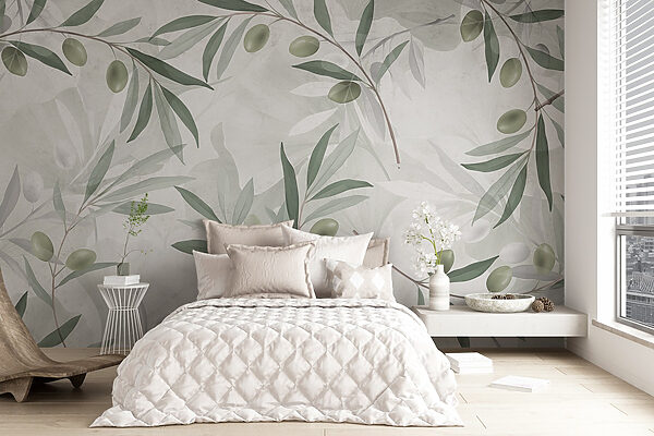 De la verdure délicate sur une toile de fond douce De la verdure délicate sur une toile de fond douce