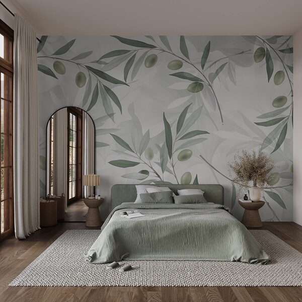 De la verdure délicate sur une toile de fond douce De la verdure délicate sur une toile de fond douce