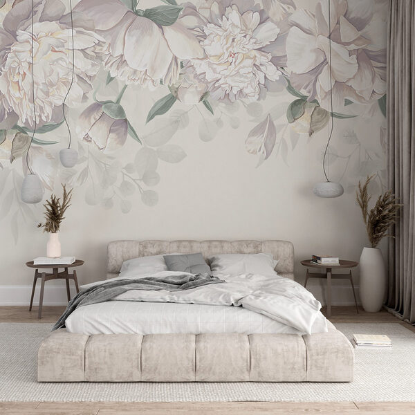 Fleurs blanches avec feuilles vertes Fleurs blanches avec feuilles vertes