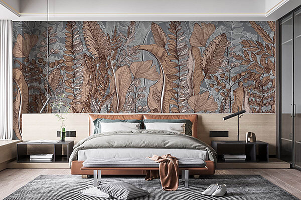 Motifs naturels dans les tons de terre. Motifs naturels dans les tons de terre.