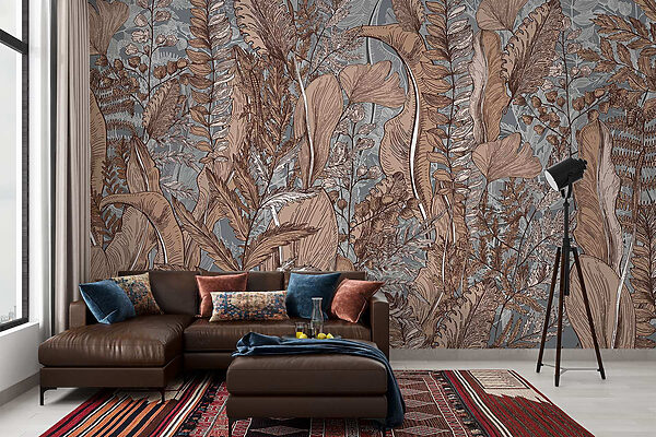 Motifs naturels dans les tons de terre. Motifs naturels dans les tons de terre.
