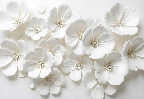 Group of white flowers Group of white flowers