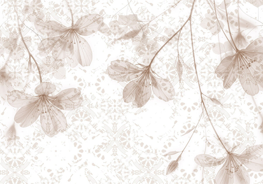 Fleurs délicates dans des teintes douces.