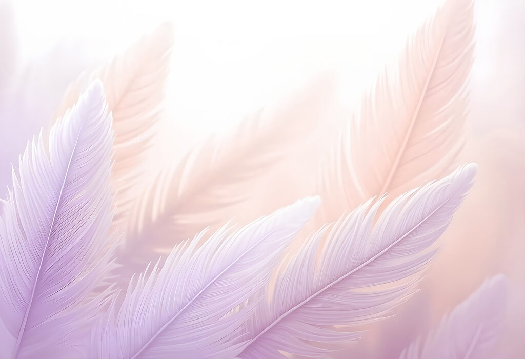 Plumes délicates en pastels doux Plumes délicates en pastels doux