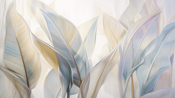 Feuilles élégantes dans des tons doux. Feuilles élégantes dans des tons doux.
