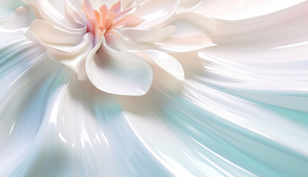 Fleur blanche sur une surface blanche Fleur blanche sur une surface blanche