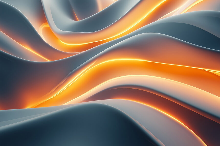 Des vagues de couleurs douces.