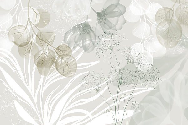 Serene botanical whispers in soft hues Serene botanical whispers in soft hues