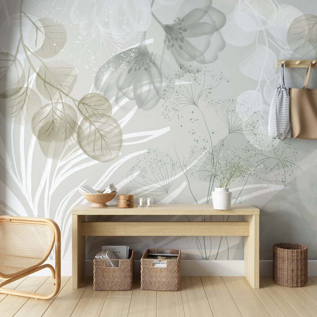 Serene botanical whispers in soft hues Serene botanical whispers in soft hues