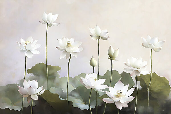 Groupe de fleurs blanches Groupe de fleurs blanches