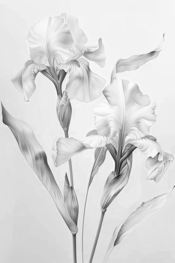 Pétales délicats dans des tons doux et monochromes Pétales délicats dans des tons doux et monochromes