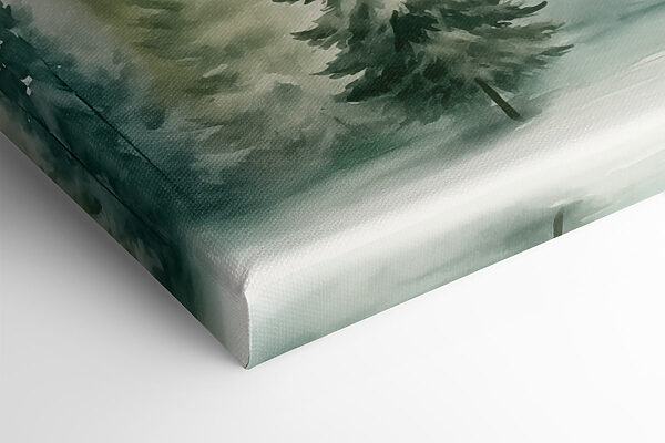 Aquarelle d'arbres dans une forêt Aquarelle d'arbres dans une forêt