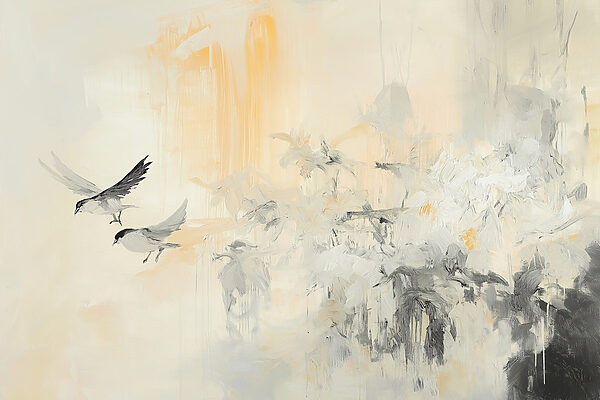 Peinture d'oiseaux volant dans les airs Peinture d'oiseaux volant dans les airs