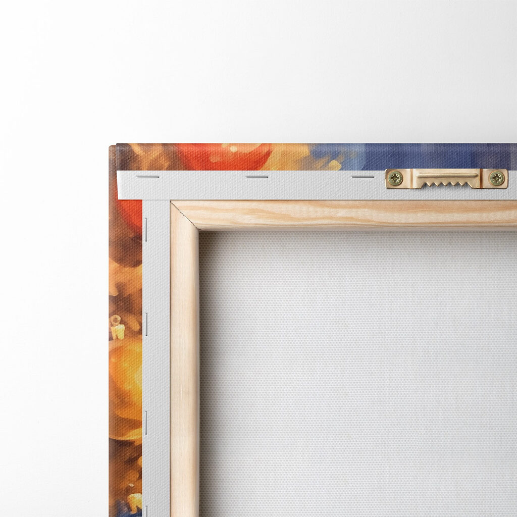 Painting of two champagne glasses next to a christmas tree Painting of two champagne glasses next to a christmas tree