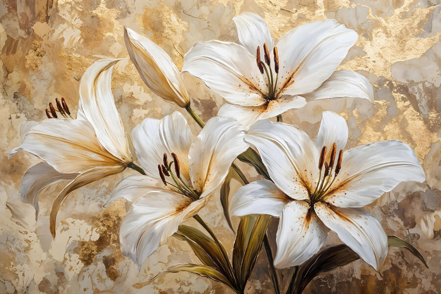 Peinture de fleurs blanches Peinture de fleurs blanches