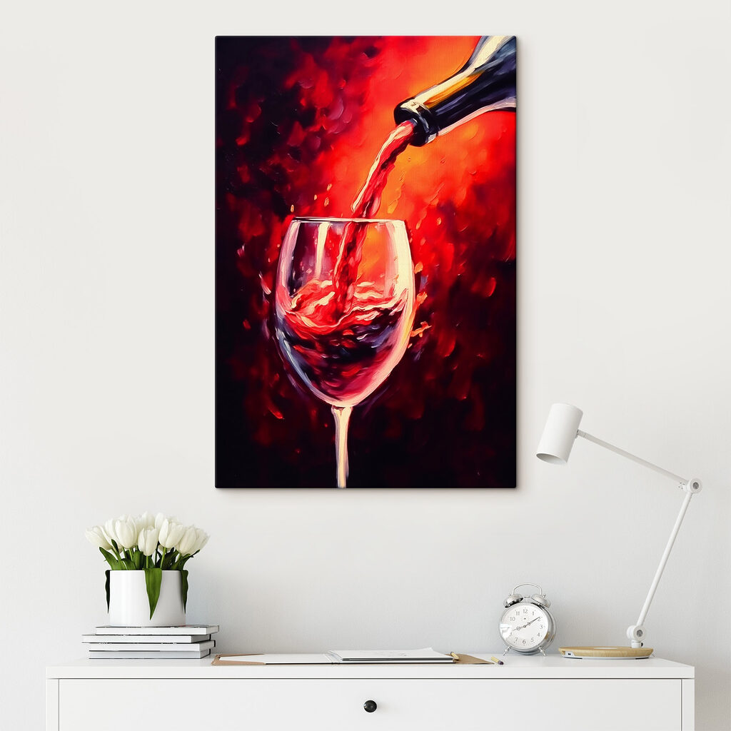 Wine pouring into a glass Wine pouring into a glass
